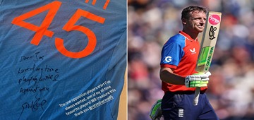 Rohit Sharma Gifts Signed India Jersey To Jos Buttler With Message