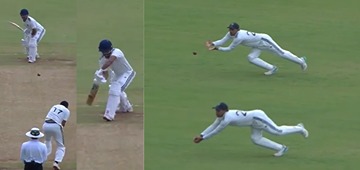 Ayush Doseja Takes Stunning Catch To Dismiss Harvik Desai