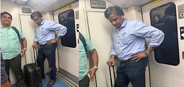 Viral Photos Show Javagal Srinath Travelling Publicly, Fans Praise Simplicity