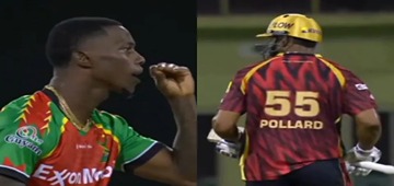 Shamar Joseph’s Fiery Exchange With Kieron Pollard Steals CPL Show